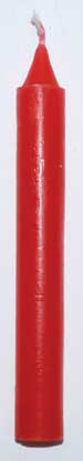 Red 6" Household Candle