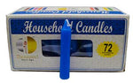 (set of 72) Blue 4" household candles