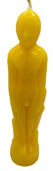 Yellow Male candle