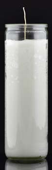 White 7-day jar candle