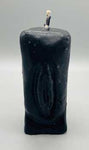 6 1/2" Black Female Gender candle