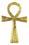 2 3/8" x 4" Ankh brass