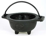 Pentagram Cast Iron Cauldron 3 1/2"