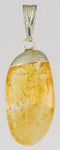 Citrine tumbled pendant