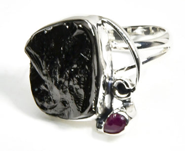 size 6 Ruby Shungite ring