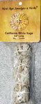 California White Sage smudge stick 3"