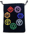 (set of 10) 5"x 7" Chakra Black velveteen bag