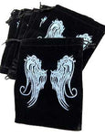 (set of 10) 5"x 7" Angel Wings Black velveteen bag